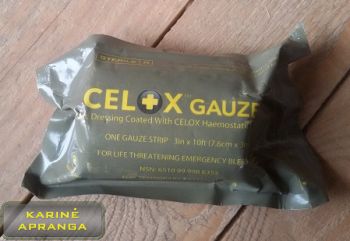 Celox tvarstis. Celox Gauze.
