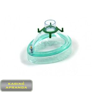 „INTERSURGICAL“ veido kaukė su pagalve, 4 dydis, nauja (Intersurgical anaesthetic face mask, 4 size, new) 