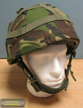 Antšalmis G.S. MK6 temperate DPM. Cover combat helmet Woodland G.S. MK6 temperate DPM.