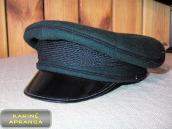  Paradinė kepurė be ženklo 57, 58 cm (žalia, su juoda juosta).