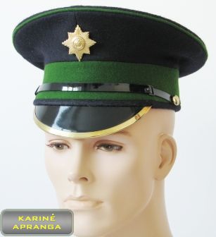  Paradinė kepurė su skiriamuoju ženklu 57 cm (žalia, juoda).
