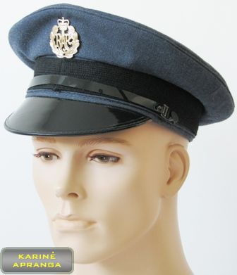  Paradinė kepurė su skiriamuoju ženklu 57 cm (melsva, juoda).