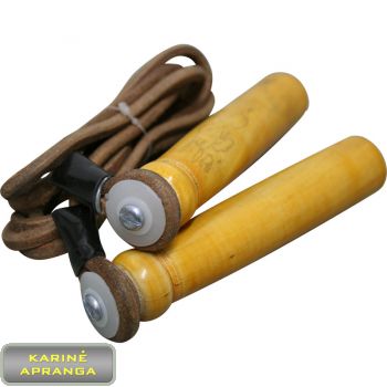 Rankų darbo kompanijos Pro-Box šokdynė. Pro-Box Leather skipping rope.