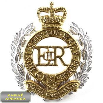 Ženklas JK Karališkųjų Inžinierių. Badge UK Royal Engineers.