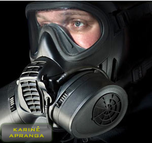 Scott GSR dujokaukė (Scott GSR gas mask Full Facepiece Military Respirator)