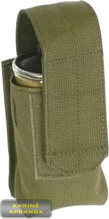 „BLACKHAWK STRIKE“ dūminės granatos krepšelis , žalios spalvos, mažai dėvėtas (BLACKHAWK STRIKE Smoke Grenade Single Pouch, grean, used, Grade 1)